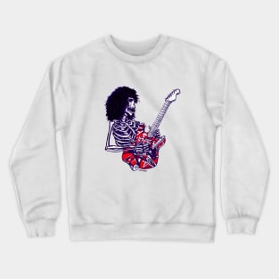 Dead E Virtuoso Rock Guitar Player Zombie Skeleton Crewneck Sweatshirt